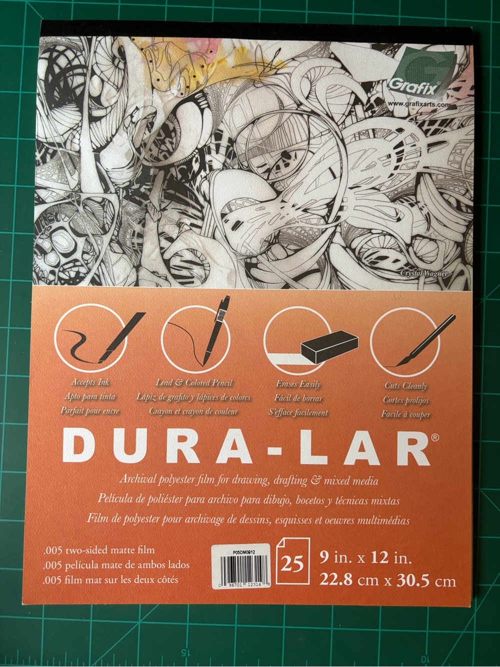 Grafix Dura-Lar .005 double sided Matte Film - EUC 19 sheets, 9x12